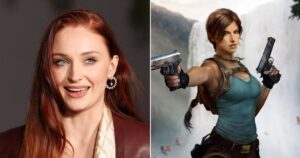 Primer vistazo a Sophie Turner como Lara Croft para la