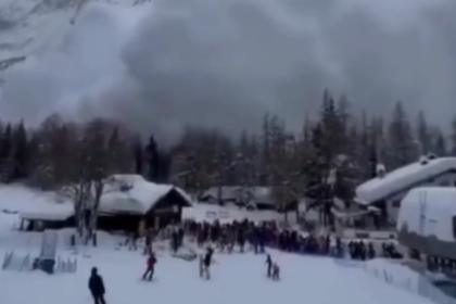 La terrorífica avalancha que desató el pánico en una pista de esquí en los Alpes italianos