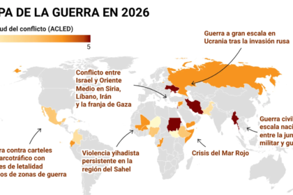 Irán, Ucrania, Myanmar, Sudán... así está el mapa de guerras y conflictos violentos en el mundo en 2026