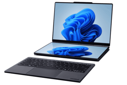 Lenovo presenta en el MWC 2026 una laptop conceptual con puertos modulares y dos pantallas