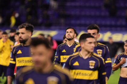 Imagen de la Bombonera vacía y desanimada tras la derrota de Boca ante Huracán