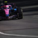 Franco Colapinto sonriendo y haciendo gestos de satisfacción en el circuito Gilles Villeneuve