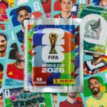 Una imagen generada de una figurita de jugador de fútbol con IA estilo álbum Panini