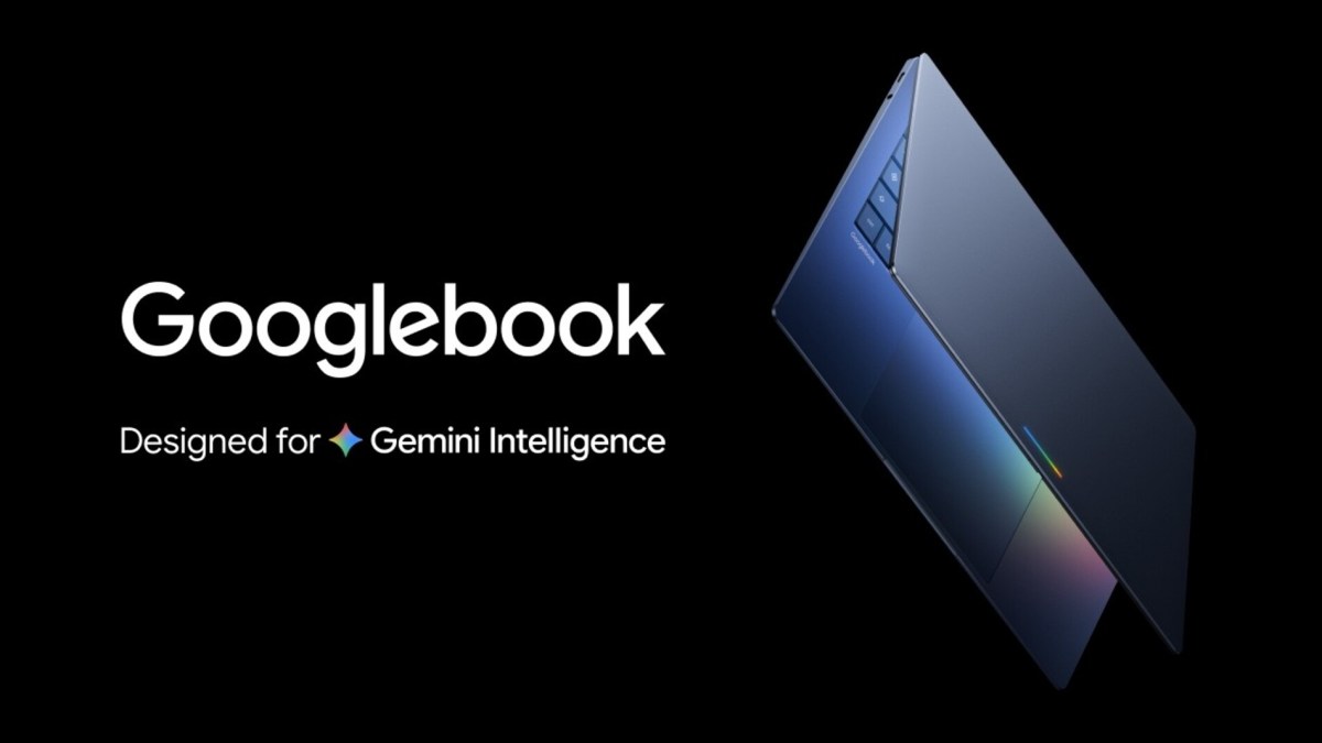 Imagen de un Googlebook con IA Gemini, un portátil de alta gama