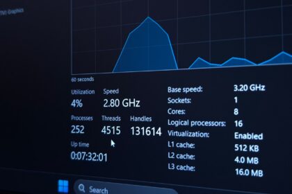 Una imagen de una persona trabajando en un PC con Windows con una mayor fluidez y velocidad gracias a ajustes en la configuración de privacidad.