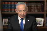 Imagen de Netanyahu en una reunión de gabinete.