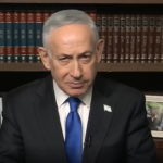Imagen de Netanyahu en una reunión de gabinete.