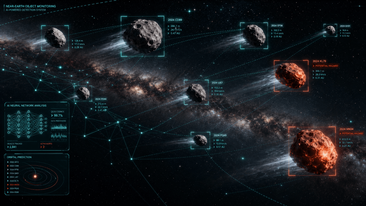 Estudiante de 17 años trabajando en su proyecto de detección de asteroides con IA