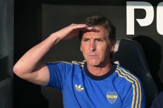 Claudio Ubeda en una imagen de su época como DT de Boca Juniors