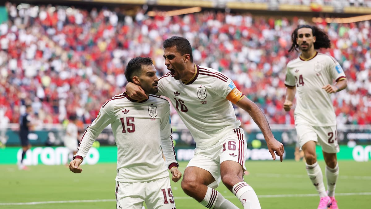 Jugadores de España y Uruguay listos para el partido en el Mundial 2026