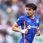 Mauro Arambarri jugando para Getafe, con la intensidad y capacidad de recuperación que lo caracterizan