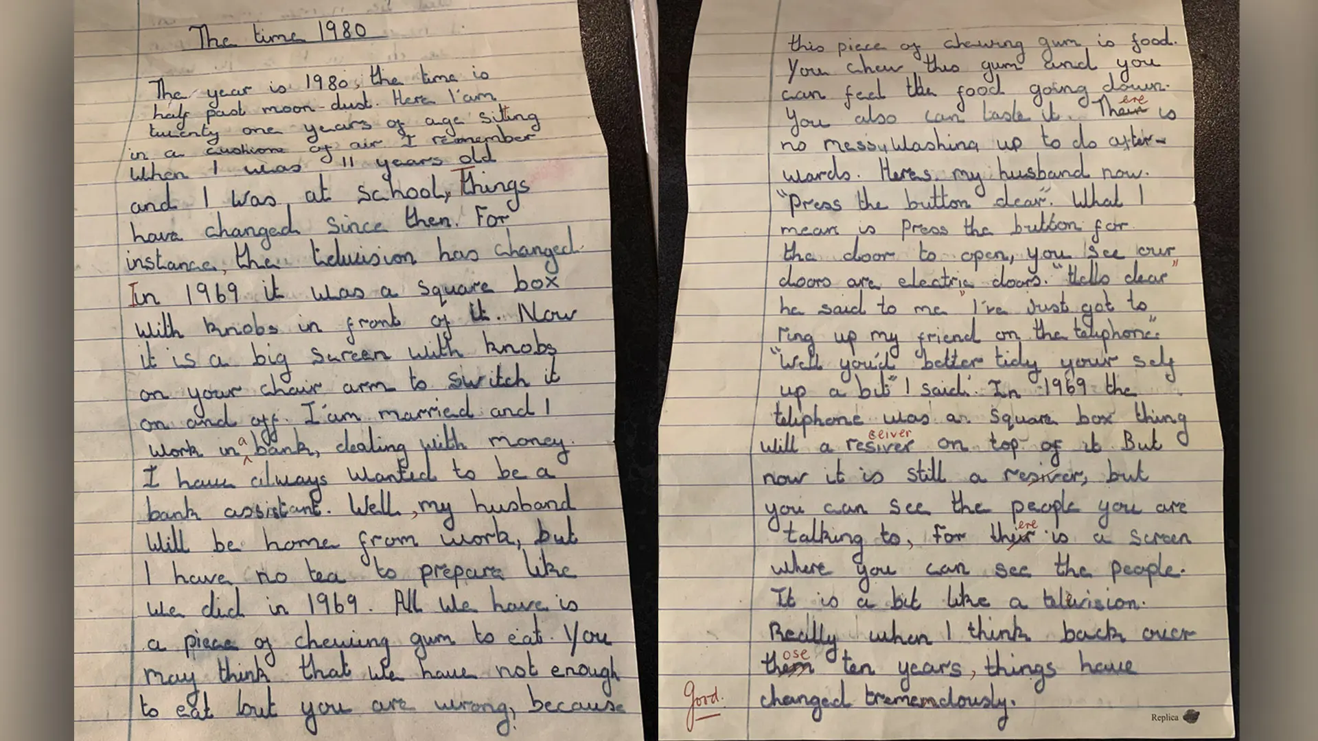 Encuentran en un sofá una carta escrita hace casi 60 años por una niña que predice las videollamadas y otros avances tecnológicos