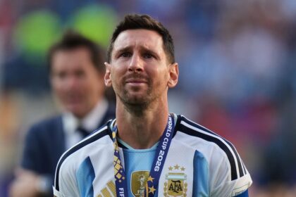 Lionel Messi con lágrimas tras la derrota de Argentina en la final del Mundial 2026 contra España