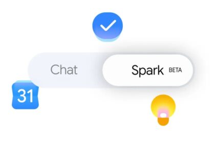 Interfaz de Gemini Spark en macOS mostrando atajos de teclado y herramientas integradas