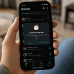 Interfaz de WhatsApp mostrando notificación de recordatorio de cumpleaños de un contacto