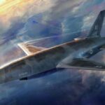 Dron YFQ-44A Fury disparando misil AIM-120 AMRAAM en prueba militar autónoma