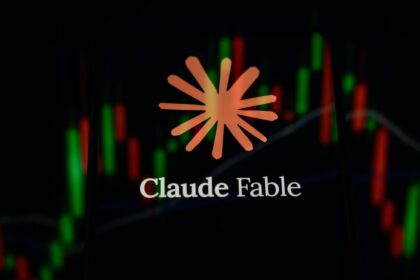 Interfaz de IA analizando datos biomédicos para descubrimiento de fármacos con Claude